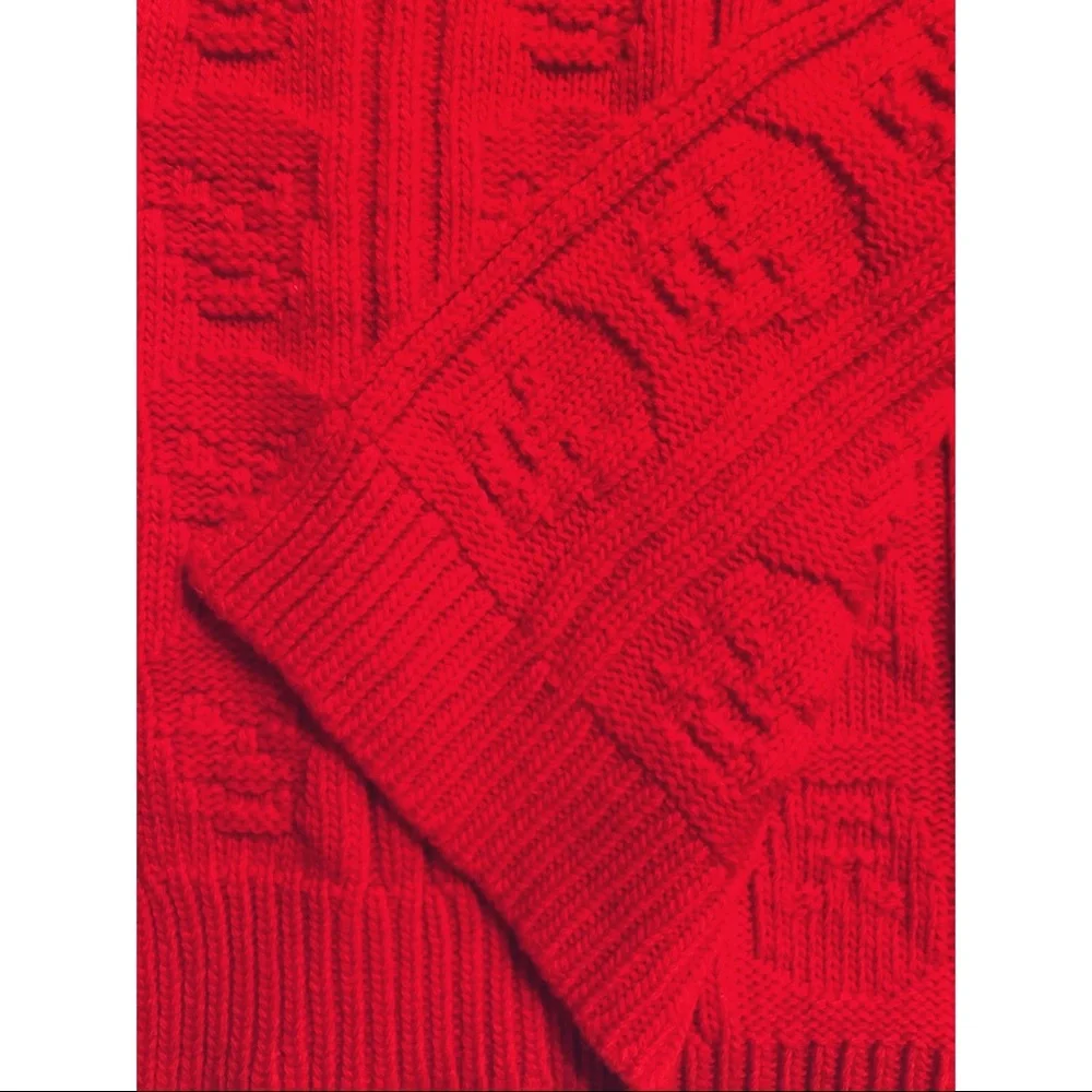 AUTHENTIC Alexander McQueen 100% Italian wool scarf! - Picture 2 of 4